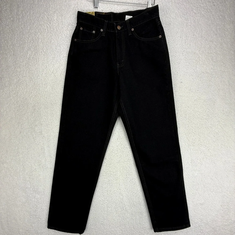 Levis 565 Loose Fit Wide Leg Jeans Mens 29x34 Black Denim USA NOS NWT